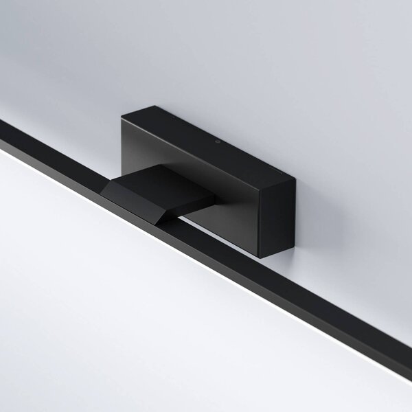 MCJ LED fali lámpa Miroir 80 cm fekete 4000K, Fekete, Fürdőszoba, Alumínium, Modern