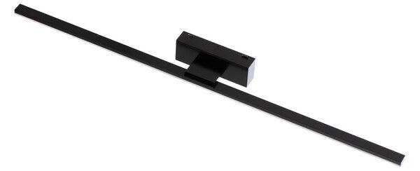 MCJ LED fali lámpa Miroir 80 cm fekete 4000K, Fekete, Fürdőszoba, Alumínium, Modern