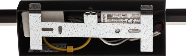 MCJ LED fali lámpa Miroir 80 cm fekete 4000K, Fekete, Fürdőszoba, Alumínium, Modern