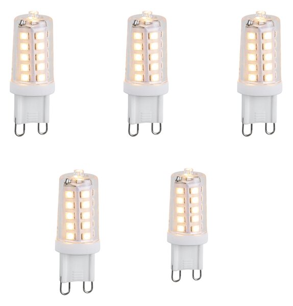5 db G9 3 fokozatú dimmelhető LED izzó szett 3W 250lm 2700K