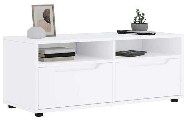 VISNES fehér szerelt fa TV-szekrény 100x40x38 cm