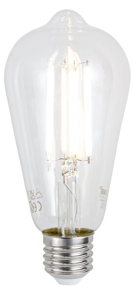 E27 dimmelhető LED izzó ST64 átlátszó 7W 806 lm 2700-6500K Zigbee