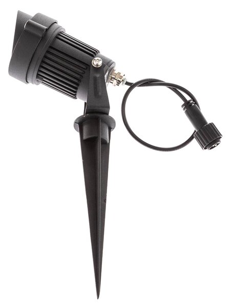 Lindby LED-es napelemes földi tüskés lámpa Malida, 3 darabos készlet, fekete, Fekete, Alumínium, Modern