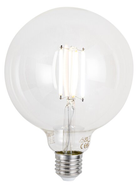E27 dimmelhető LED izzó G125 átlátszó 7W 806 lm 2700-6500K Zigbee