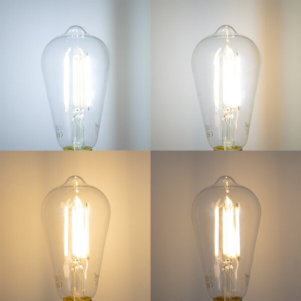 E27 dimmelhető LED izzó ST64 átlátszó 7W 806 lm 2700-6500K Zigbee