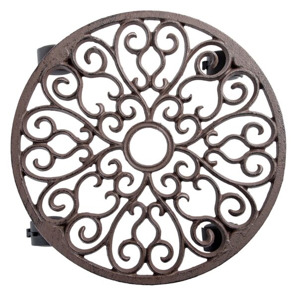 Fém gurulós virágállvány ø 34,5 cm Ornament – Esschert Design