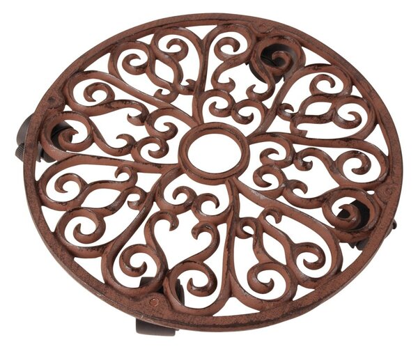 Fém gurulós virágállvány ø 34,5 cm Ornament – Esschert Design
