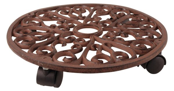 Fém gurulós virágállvány ø 34,5 cm Ornament – Esschert Design