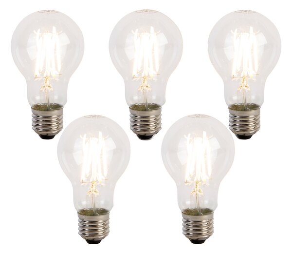 5 darabos készlet E27 3 lépésben dimmelhető LED izzók A60 5W 700 lm 2700K