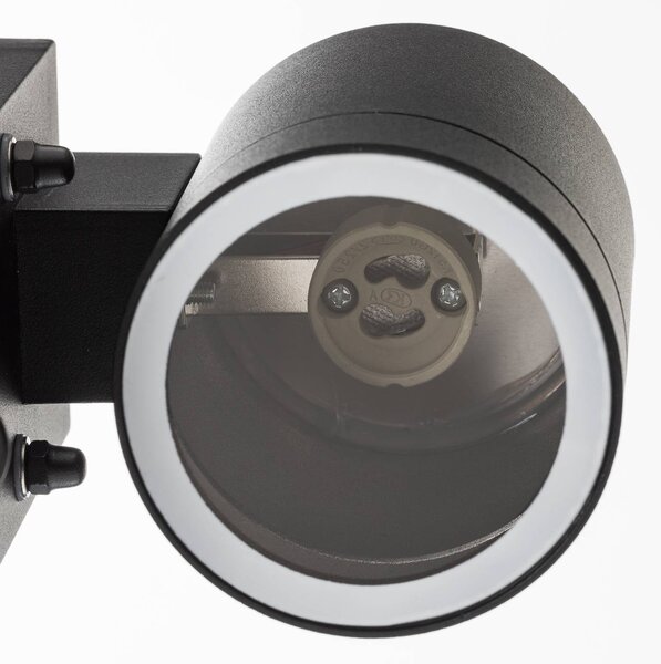 Nordlux Tin Maxi Sensor kültéri fali lámpa, fekete, Fekete, fém, Modern