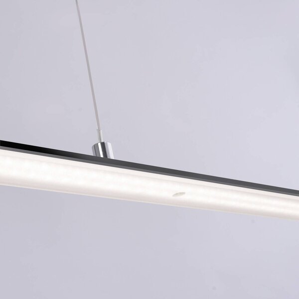 PURE LED függőlámpa Lite, antracit, 160 cm, CCT, dimmelhető, dimmelhető, Fekete, Nappali / Étkező, Alumínium, Modern