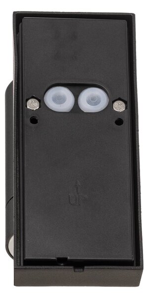 Nordlux Tin Maxi Sensor kültéri fali lámpa, fekete, Fekete, fém, Modern