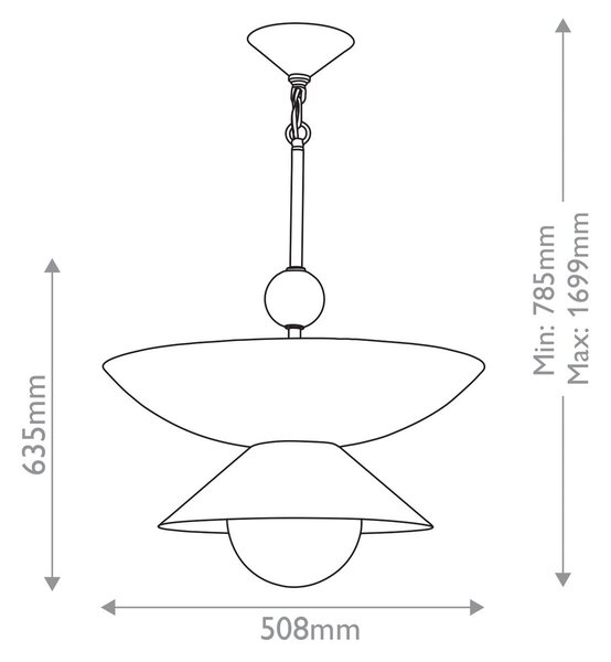 Quintiesse modern függeszték saucer sárgaréz elsqnsaucer4plabopal
