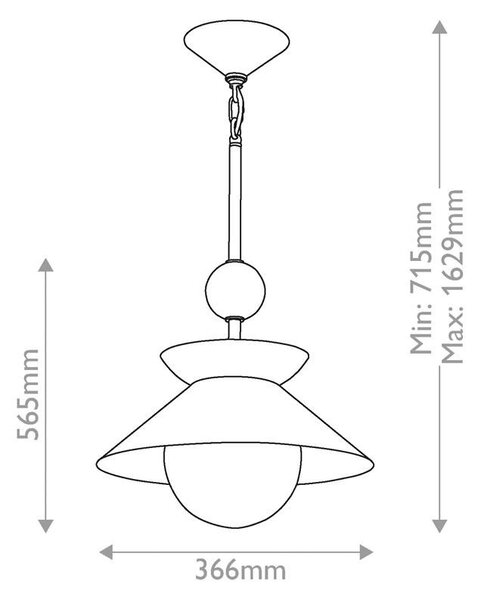 Quintiesse modern függeszték saucer sárgaréz elsqnsaucer1pmabopal