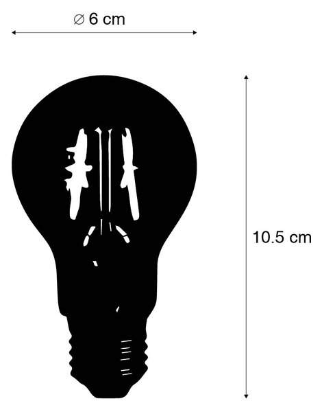 5 darabos készlet E27 3 lépésben dimmelhető LED izzók A60 5W 700 lm 2700K
