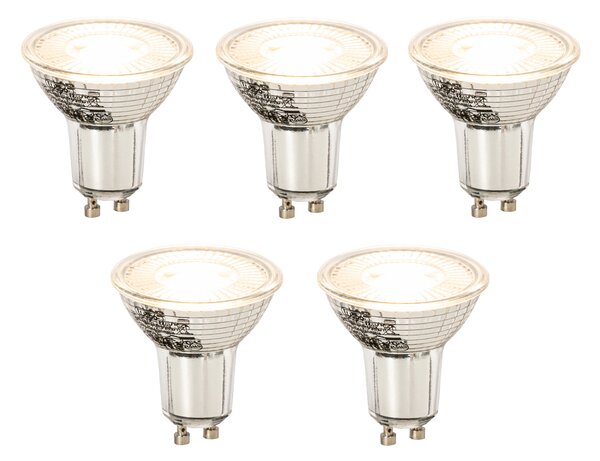 5 db GU10 dimmelhető LED izzó szett 8W 650lm 2700K