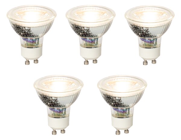 5 db GU10 dimmelhető LED izzó szett 5W 370lm 3000K