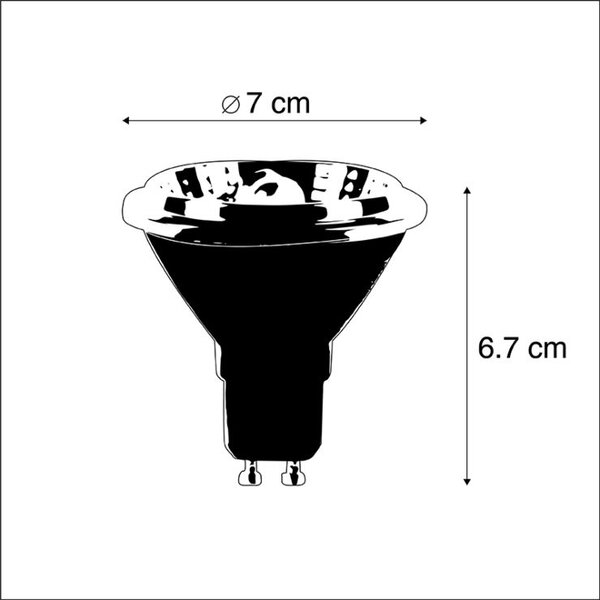 GU10 Dimmelhető LED Izzó AR70 | 6W 450lm 2700K