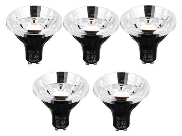 5 db Okos GU10 dimmelhető LED izzó AR70 6W 500lm 2200-6500K