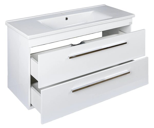 TMP VIVA 100 fali fürdőszobabútor - Eros SKY 1 - beépíthető mosdóval - 101 x 46 cm