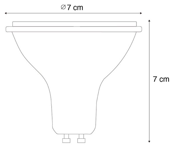 Okos GU10 dimmelhető LED izzó AR70 6W 520lm 2200-6500K