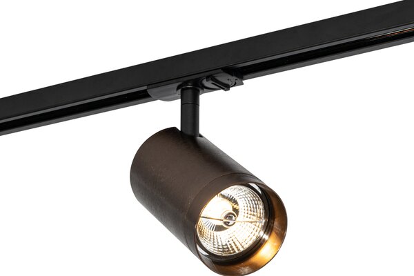 Modern sötét bronz spot lámpa sínrendszerhez, 1 fázisú, 70 mm - Iconic Jeana Luxe