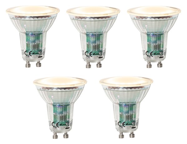 5 darabos GU10 dimmelhető LED izzók szett alkonyatérzékelővel 3W 200 lm 2200K