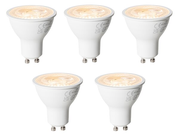 5 darabos GU10 3 lépésben dimmelhető LED izzó készlet 6W 430 lm 2000 - 6000K