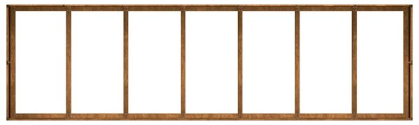 Időjárásálló acélból növénytartó rozsdás 280x80x40 cm