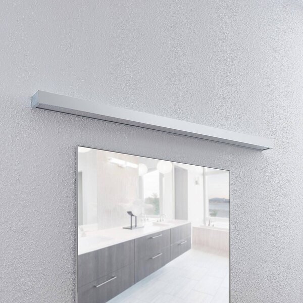 Lindby LED fürdőszoba fali lámpa Layan, 120 cm, króm, fém, Króm / ezüst, Fürdőszoba, fém, Modern