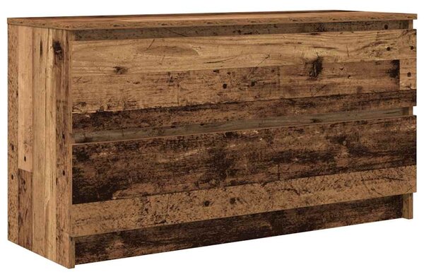 Antik fa színű szerelt fa TV-szekrény 100x35x54 cm