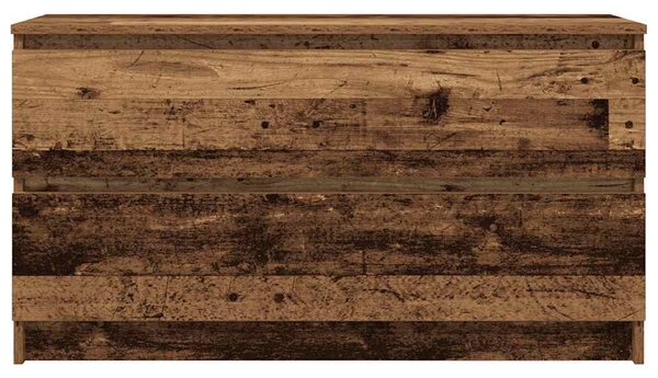 Antik fa színű szerelt fa TV-szekrény 100x35x54 cm