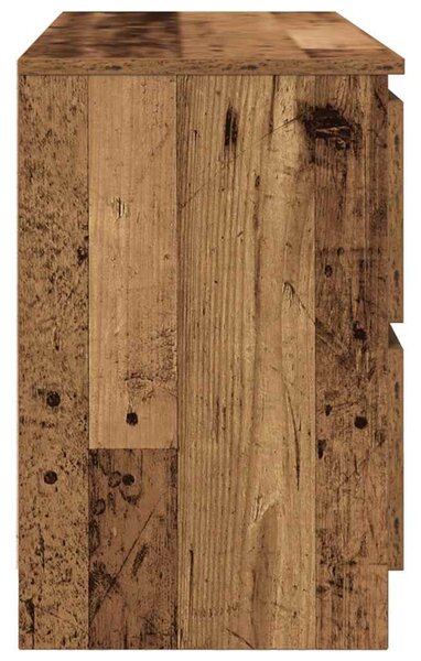 Antik fa színű szerelt fa TV-szekrény 100x35x54 cm