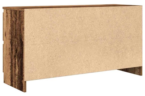 Antik fa színű szerelt fa TV-szekrény 100x35x54 cm