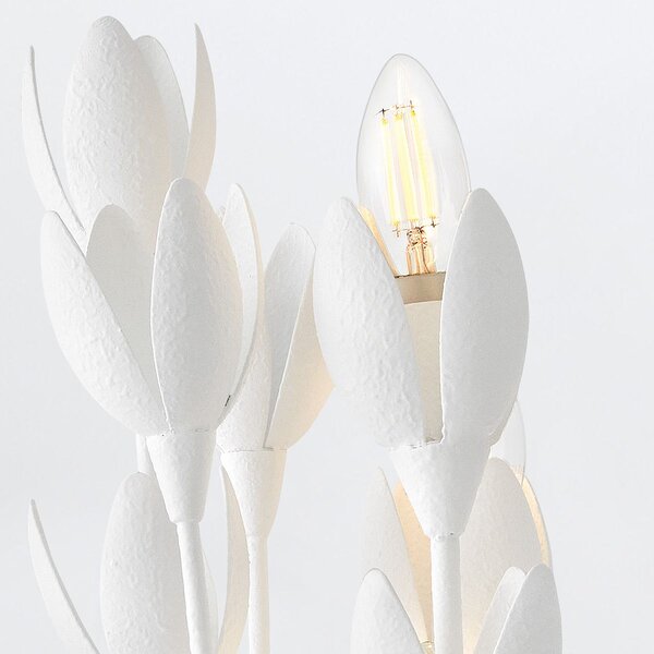 Quintiesse klasszikus fali lámpa flora fehér elsqn-flora-3w-wht