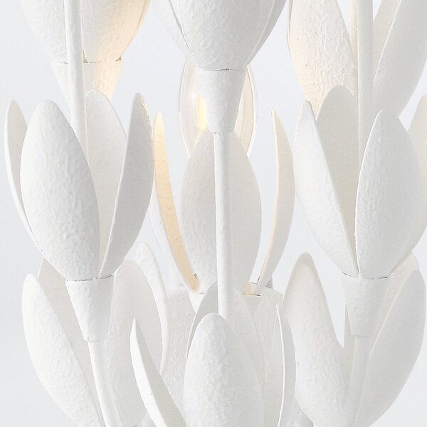 Quintiesse klasszikus fali lámpa flora fehér elsqn-flora-3w-wht