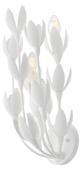 Quintiesse klasszikus fali lámpa flora fehér elsqn-flora-3w-wht