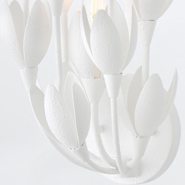 Quintiesse klasszikus fali lámpa flora fehér elsqn-flora-3w-wht