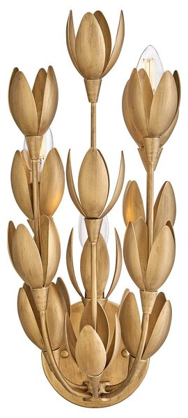 Quintiesse klasszikus fali lámpa flora arany elsqn-flora-3w-gd