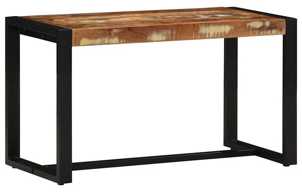 Tömör újrahasznosított fa többszínű pad 80x35x45 cm