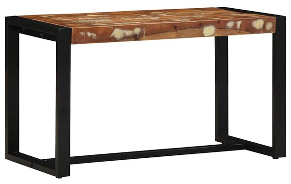 Tömör újrahasznosított fa többszínű pad 80x35x45 cm