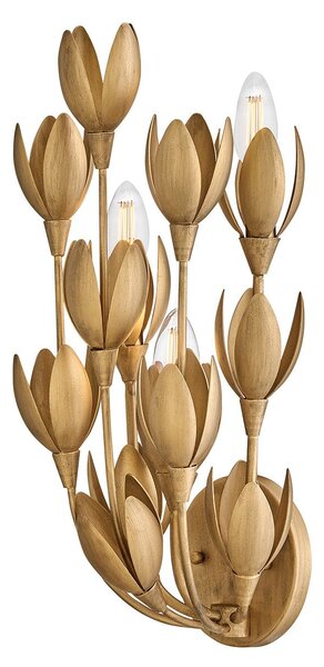 Quintiesse klasszikus fali lámpa flora arany elsqn-flora-3w-gd