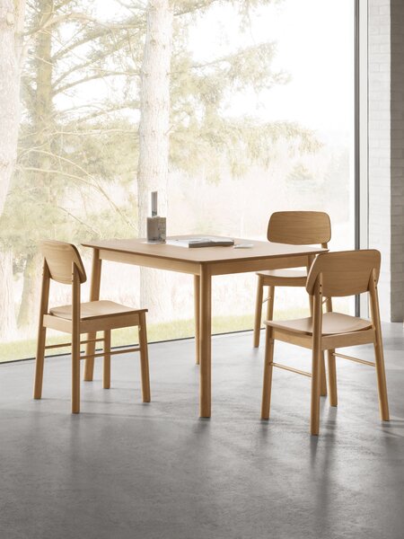 MAZZONI EXPORT ZARION Természetes tölgy - KONYHAASZTAL 120 cm FA FURNÉR