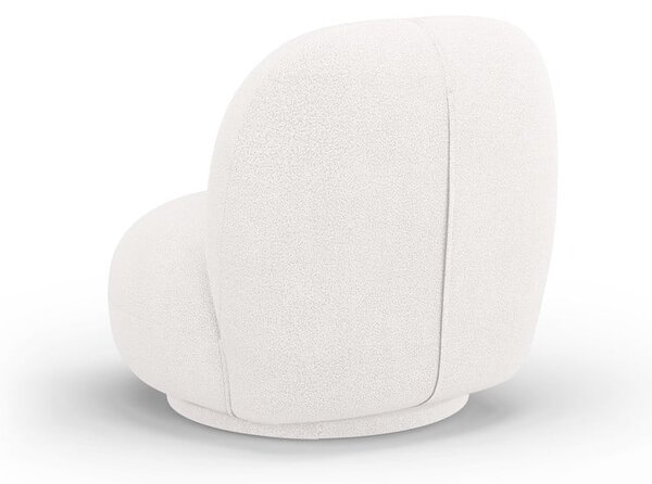 Fehér buklé fotel Chuck – Micadoni Home