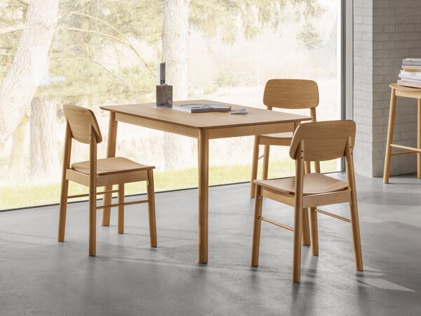 MAZZONI EXPORT ZARION Természetes tölgy - KONYHAASZTAL 120 cm FA FURNÉR