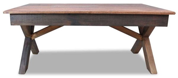 Rusztikus Dohányzóasztal - Tömör Fa - 110x60x45 cm