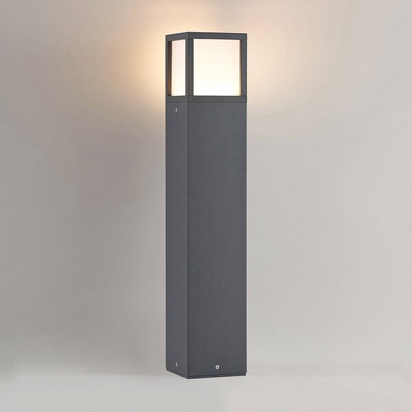 Lucande LED-es útvilágítás Dewari, 65 cm, sötétszürke, IP54, Alu / szürke / cink, Alumínium, Modern