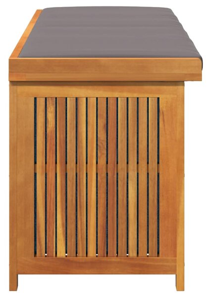 Tömör akácfa kültéri párnatartó láda 150x50x60,5 cm