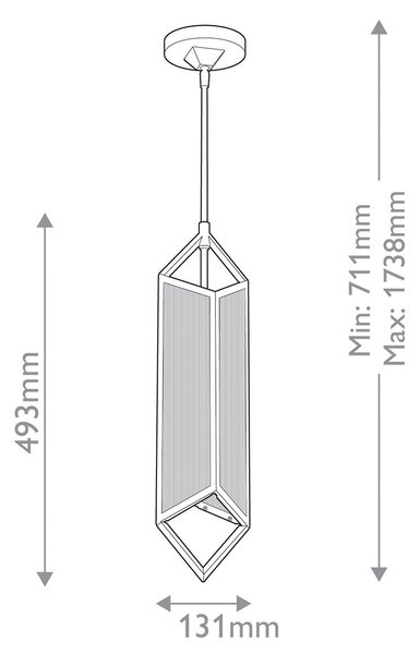 Quintiesse klasszikus függeszték cairo sárgaréz elsqn-cairo-1p-vbscr