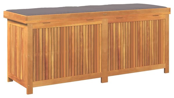 Tömör akácfa kültéri párnatartó láda 150x50x60,5 cm